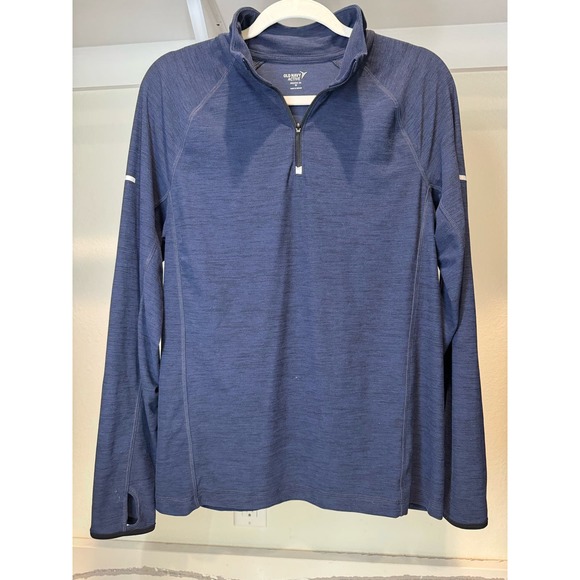 Old Navy Active Men's Quarter Zip Navy‎ Size Medium - Picture 1 of 5